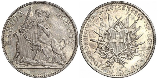 5 Franc 瑞士 銀 