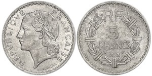 5 Franc 法兰西第四共和国 (1946 - 1958) 铝 