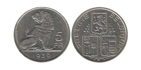 5 Franc 比利时 镍 