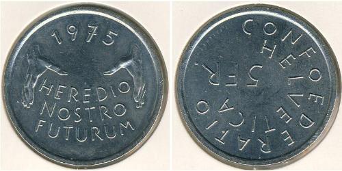 5 Franc 瑞士 銅/镍 