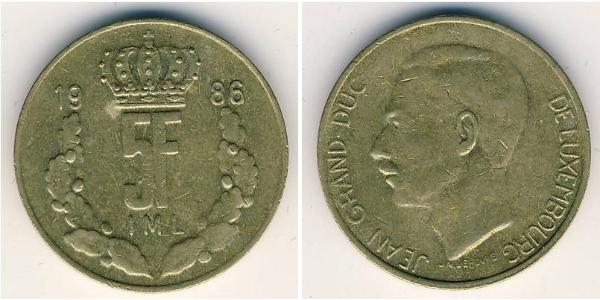 5 Franc 卢森堡 青铜 