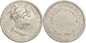 5 Franchi / 5 Franc Italian city-states Argent 