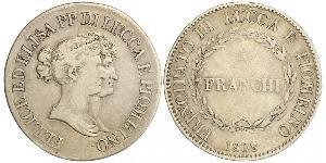 5 Franchi / 5 Franc Italian city-states Argent 