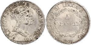 5 Franchi / 5 Franc Italian city-states Argento 