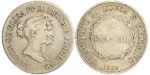 5 Franchi / 5 Franc Italian city-states Argento 