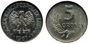 5 Grosh Repubblica Popolare di Polonia (1952-1990) Alluminio 