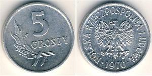 5 Grosh Volksrepublik Polen (1952-1990) Aluminium 