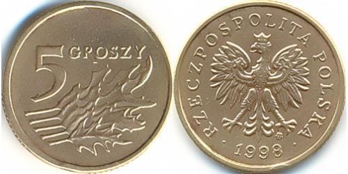 5 Grosh Third Polish Republic (1991 - ) Brass 