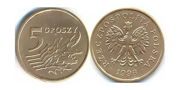 5 Grosh Third Polish Republic (1991 - ) Brass 