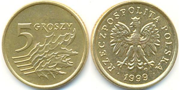 5 Grosh Third Polish Republic (1991 - ) Brass 