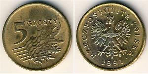 5 Grosh Third Polish Republic (1991 - ) Bronzo 