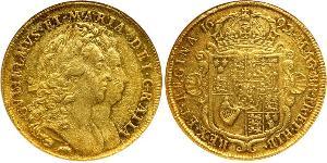 5 Guinea Kingdom of England (927-1649,1660-1707) Gold William III (1650-1702)