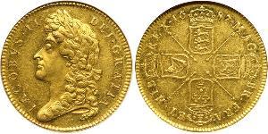 5 Guinea Kingdom of England (927-1649,1660-1707) Gold James II (1633-1701)