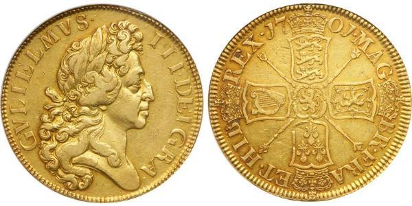 5 Guinea Kingdom of England (927-1649,1660-1707) Gold William III (1650-1702)