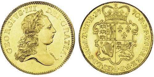 5 Guinea Kingdom of Great Britain (1707-1801) Gold George III (1738-1820)