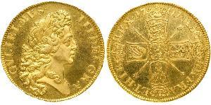 5 Guinea Königreich England (927-1649,1660-1707) Gold Wilhelm III (1650-1702)