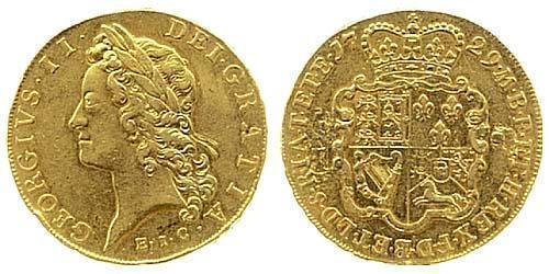 5 Guinea Königreich Großbritannien (1707-1801) Gold Georg II (1683-1760)