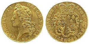 5 Guinea Reino de Gran Bretaña (1707-1801) Oro Jorge II (1683-1760)