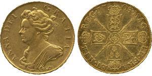 5 Guinea Reino de Inglaterra (927-1649,1660-1707) Oro Ana de Gran Bretaña(1665-1714)