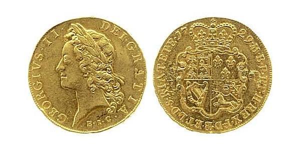 5 Guinea 大不列顛王國 (1707 - 1800) 金 乔治二世 (大不列颠) (1683 - 1760)