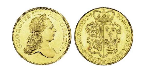 5 Guinea 大不列顛王國 (1707 - 1800) 金 喬治三世 (1738-1820)