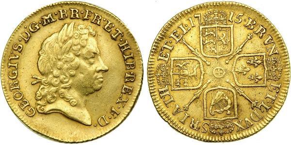 5 Guinea 大不列顛王國 (1707 - 1800) 金 乔治一世 (大不列颠) (1660 - 1727)