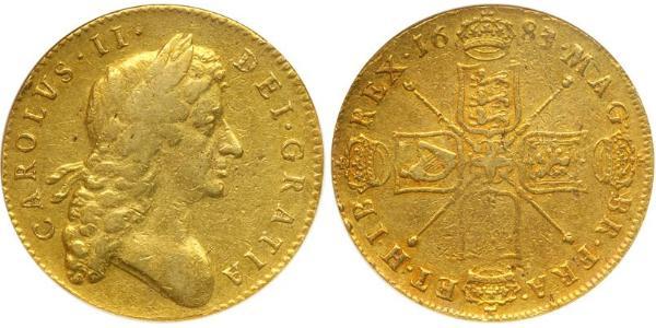 5 Guinea 英格兰王国 金 查理二世 (英格兰) (1630 - 1685)