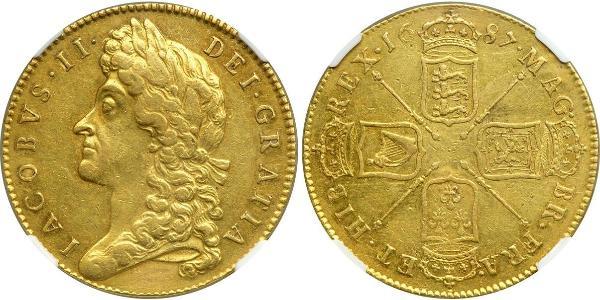 5 Guinea 英格兰王国 金 James II (1633-1701)