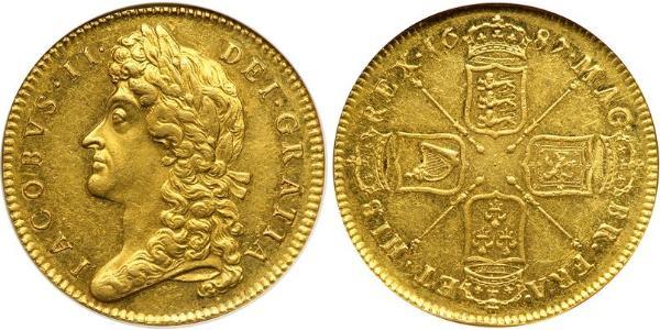 5 Guinea 英格兰王国 金 James II (1633-1701)