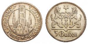 5 Gulden Gdansk (1920-1939) Argent 