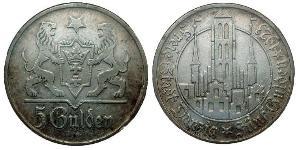 5 Gulden Gdansk (1920-1939) Argent 
