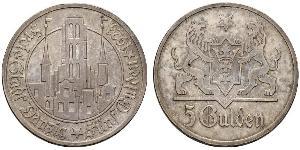 5 Gulden Gdansk (1920-1939) Argent 