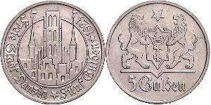 5 Gulden Gdansk (1920-1939) Argent 