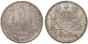 5 Gulden Gdansk (1920-1939) Argento 
