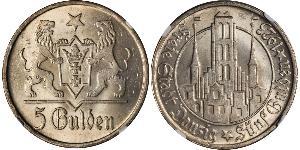 5 Gulden Gdansk (1920-1939) Argento 