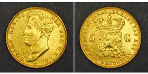 5 Gulden Niederlande Gold William I of the Netherlands (1772 - 1843)