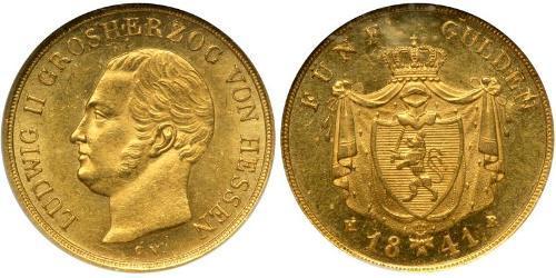 5 Gulden States of Germany Gold 