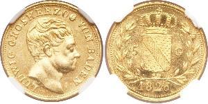 5 Gulden Grand Duchy of Baden (1806-1918) Oro Luigi I di Baden(1763 - 1830)