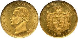 5 Gulden Stati federali della Germania Oro 
