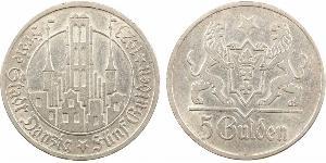 5 Gulden Gdansk (1920-1939) Plata 