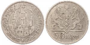 5 Gulden Gdansk (1920-1939) Plata 