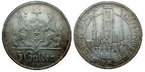 5 Gulden Gdansk (1920-1939) Silver 