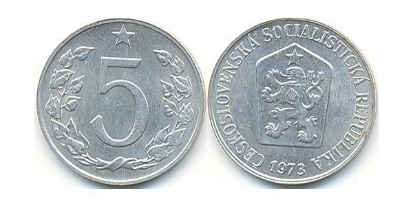 5 Heller Cecoslovacchia  (1918-1992) Alluminio 