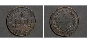 5 Heller German East Africa (1885-1919) Bronze 