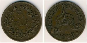 5 Heller German East Africa (1885-1919) Bronze 