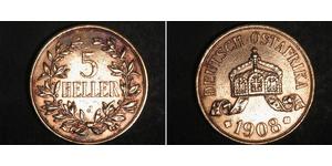 5 Heller Africa Orientale Tedesca (1885-1919) Bronzo 