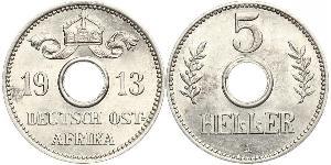 5 Heller Afrique orientale allemande (1885-1919) Cuivre/Nickel 