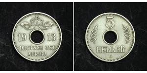 5 Heller Deutsch-Ostafrika (1885-1919) Kupfer/Nickel 