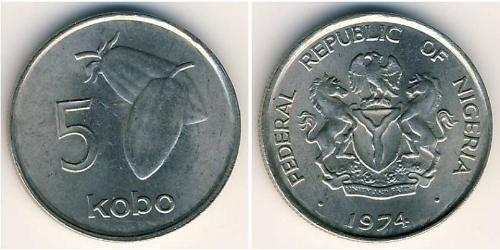 5 Kobo Nigeria Kupfer/Nickel 