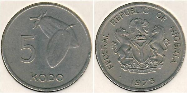 5 Kobo Nigeria Níquel/Cobre 
